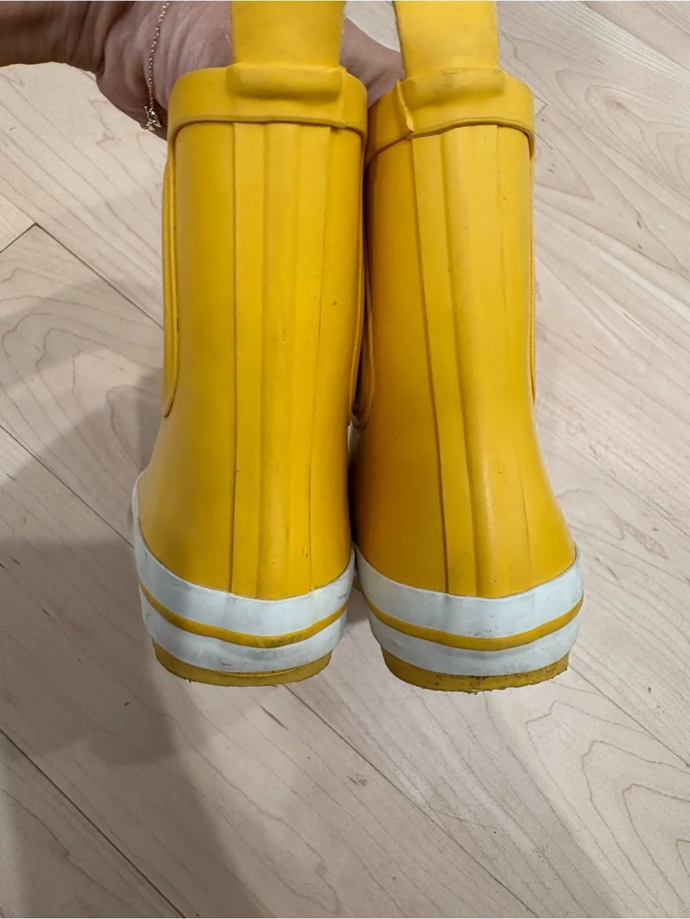 J. Crew Kids Yellow Pull-On Rain Boots